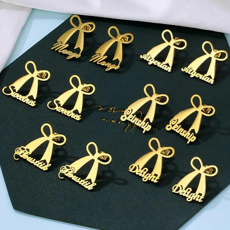 ARETES LAZO CON NOMBRE