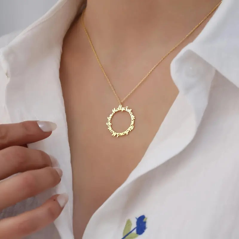 COLLAR CIRCULO CON NOMBRES