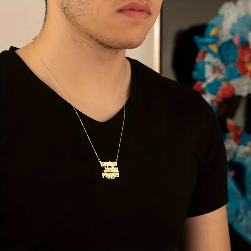 COLLAR CON TRIPLE NOMBRE