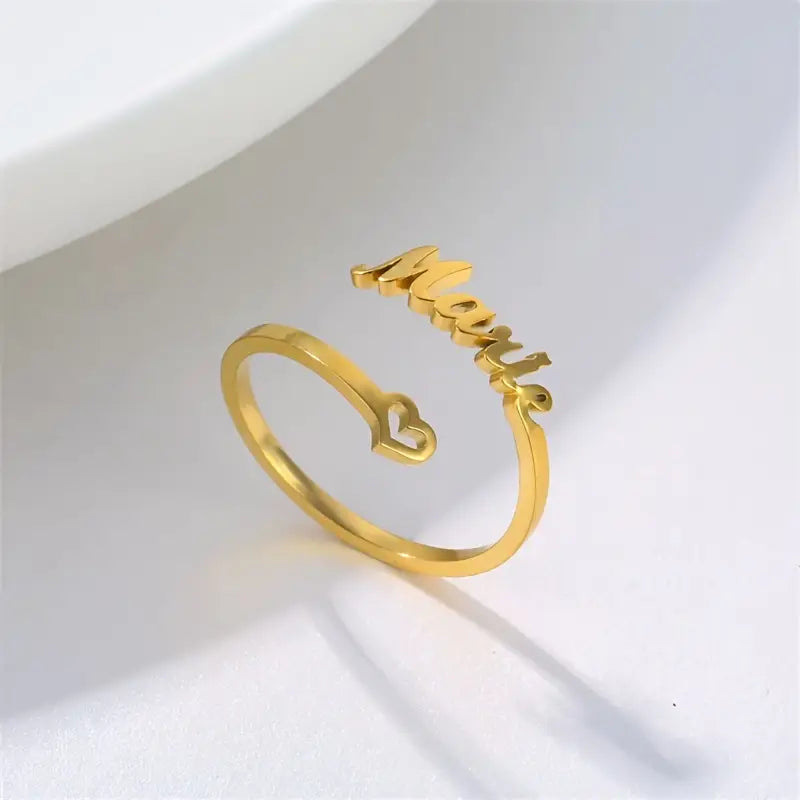 ANILLO CON NOMBRE Y CORAZÓN