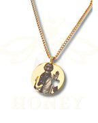 Foto-geëtste plaatketting