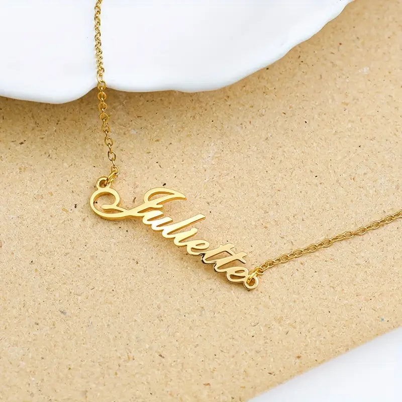 TOBILLERA CON NOMBRE CADENA FINA