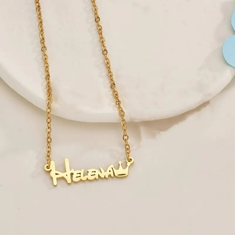 COLLAR CON NOMBRE CON CORONITA