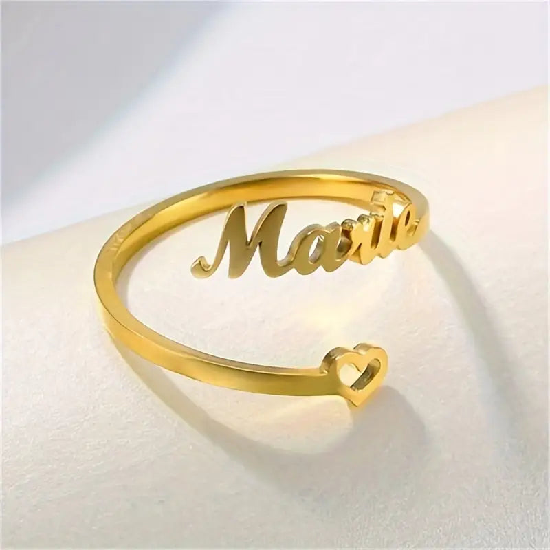 ANILLO CON NOMBRE Y CORAZÓN