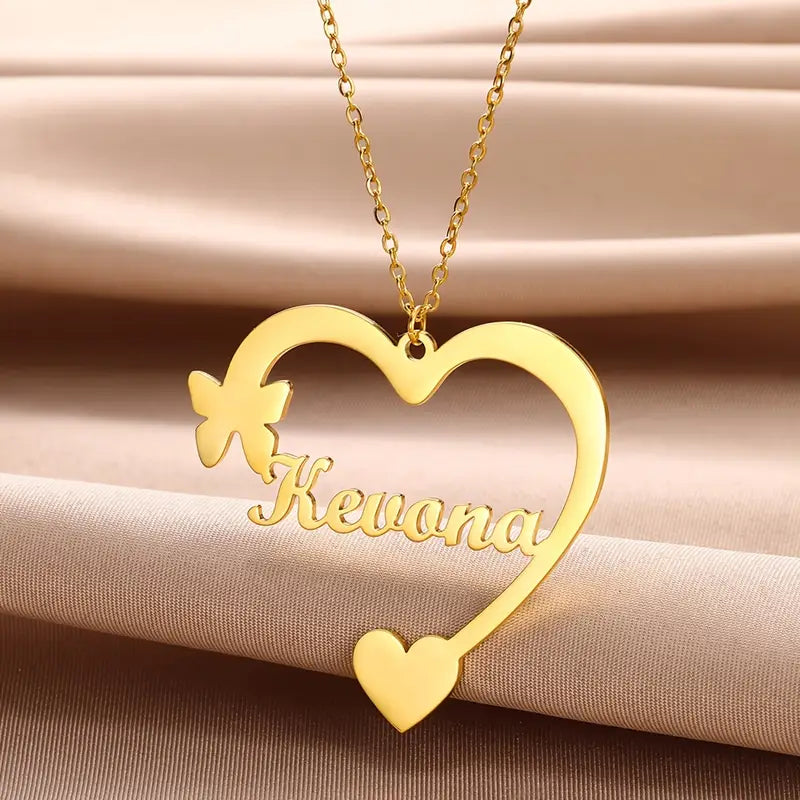 COLLAR NOMBRE CORAZON CON NOMBRE