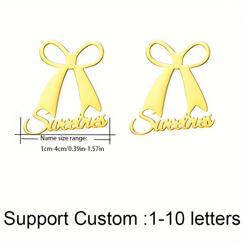 ARETES LAZO CON NOMBRE