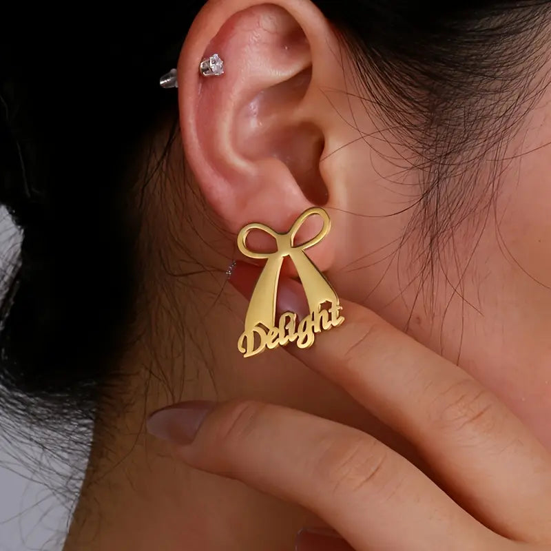 ARETES LAZO CON NOMBRE