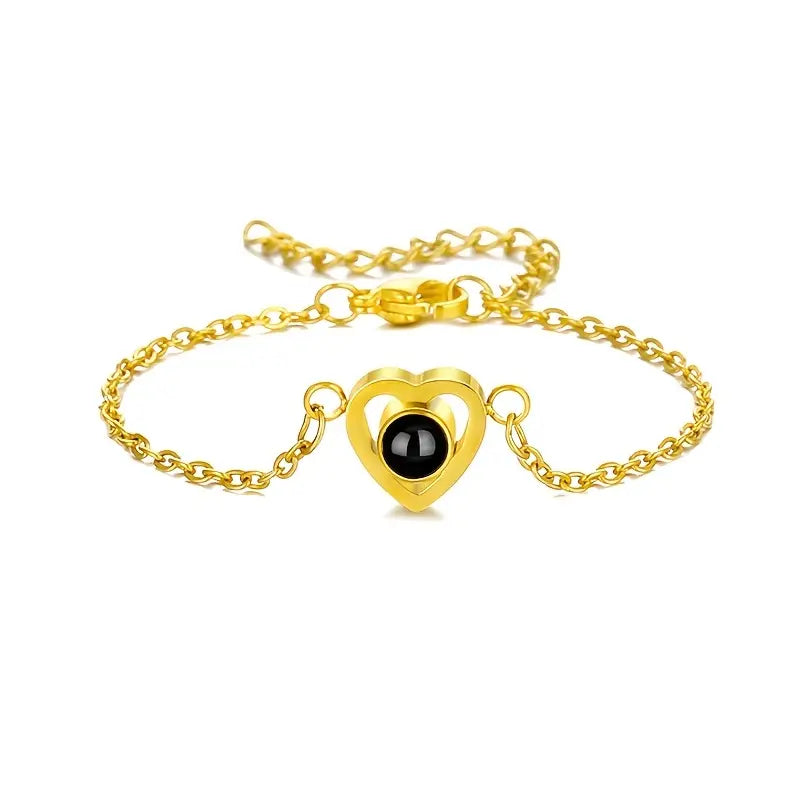 PRE ORDEN - PULSERA CORAZON CON FOTO PROYECCION