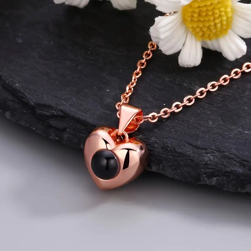 PRE ORDEN - COLLAR CORAZÓN CON FOTO PROYECCION