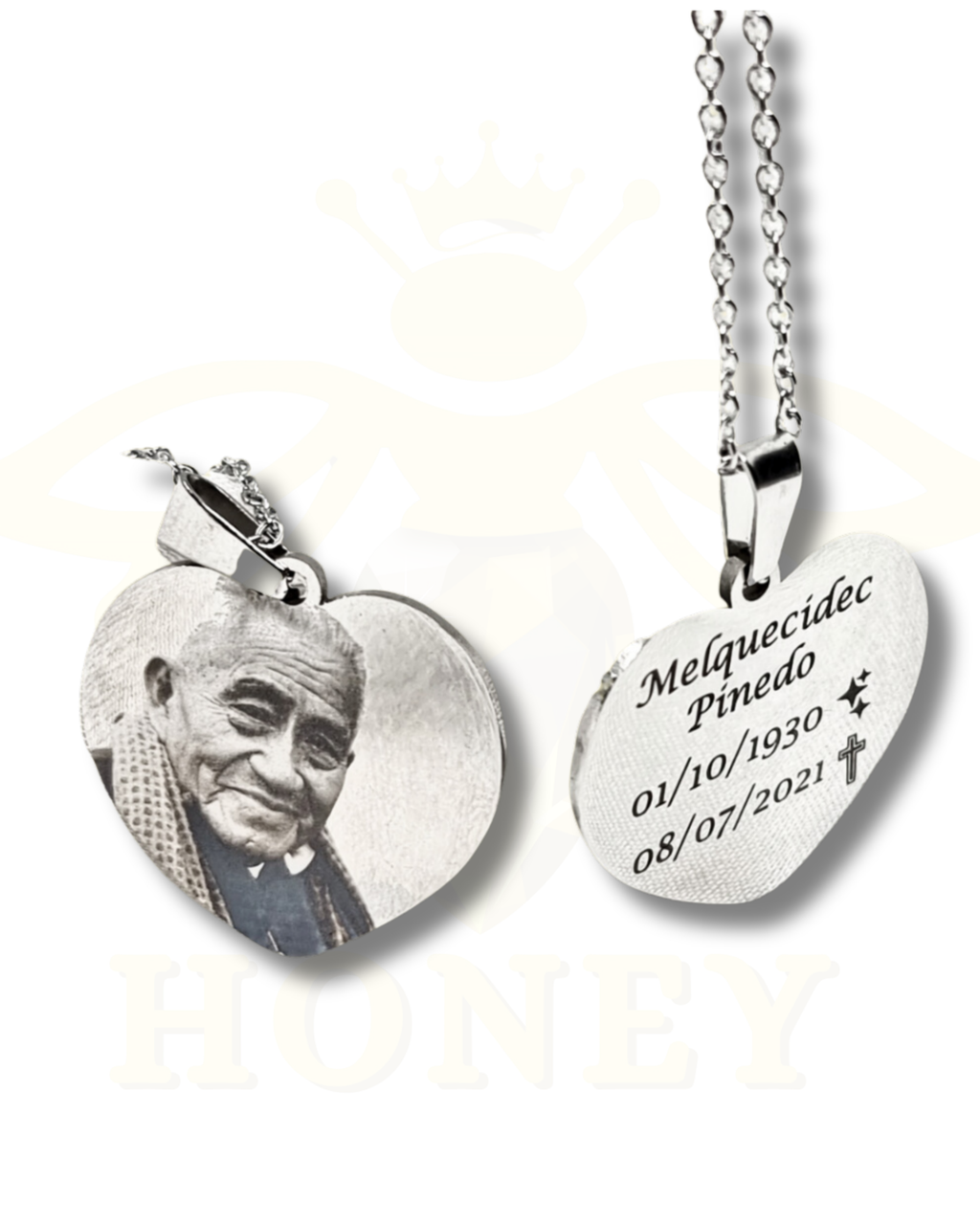 Foto-geëtste ketting