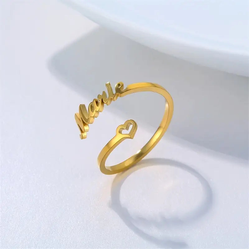 ANILLO CON NOMBRE Y CORAZÓN