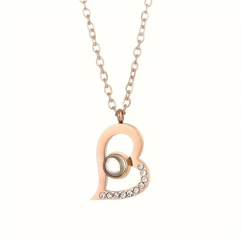 PRE ORDEN - COLLAR CORAZÓN CON FOTO PROYECCION