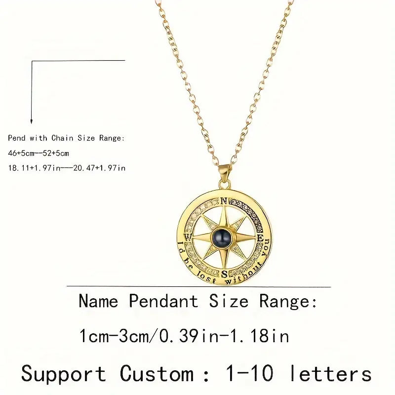 PRE ORDEN - COLLAR BRUJULA CON FOTO PROYECCION