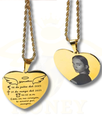 Foto-geëtste ketting