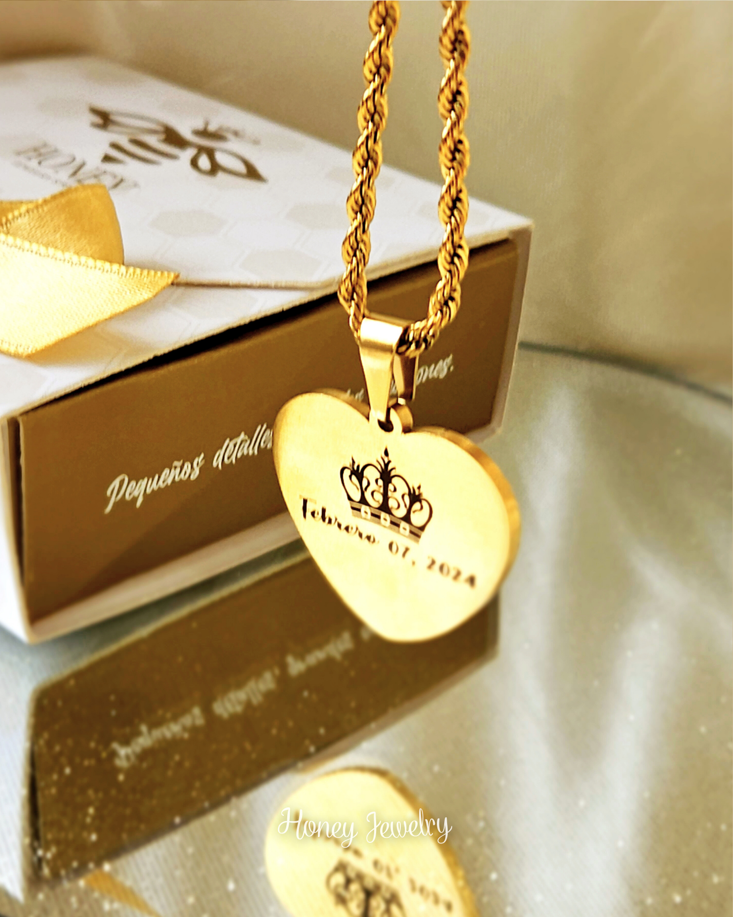 Foto-geëtste ketting