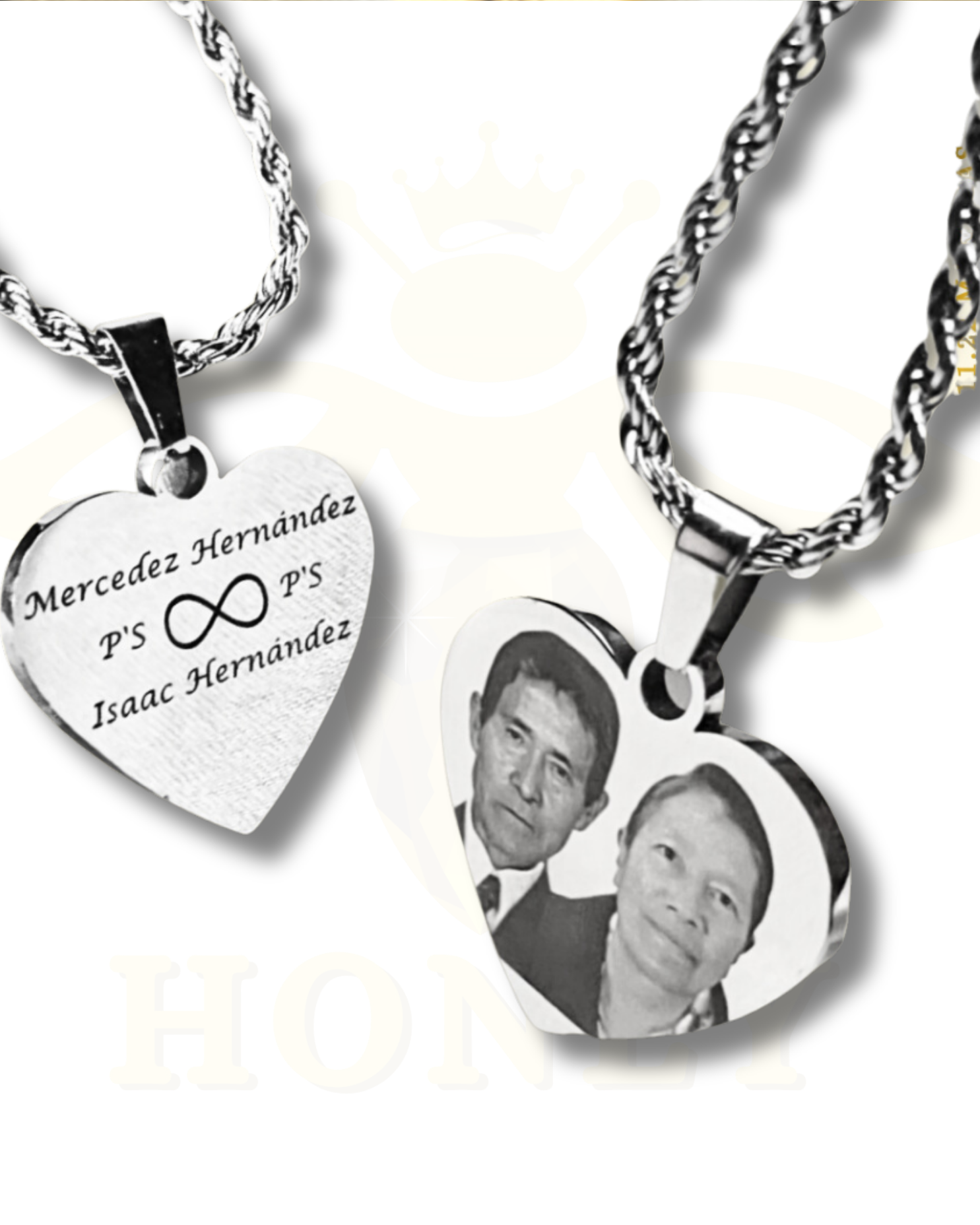 Foto-geëtste ketting