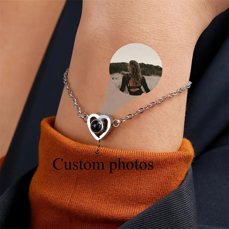 PRE ORDEN - PULSERA CORAZON CON FOTO PROYECCION