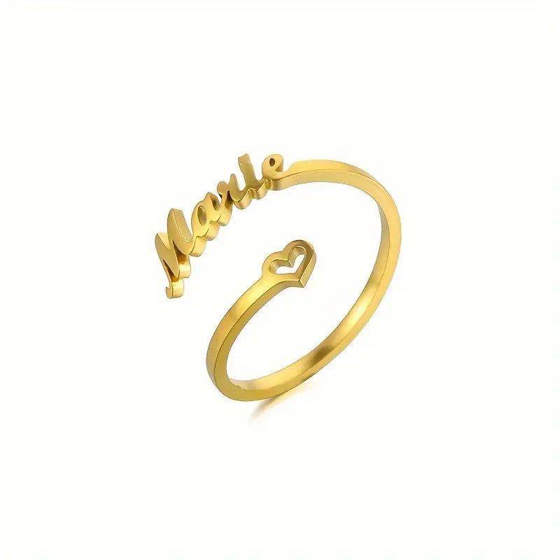 ANILLO CON NOMBRE Y CORAZÓN