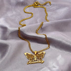 COLLAR NOMBRE MARIPOSA