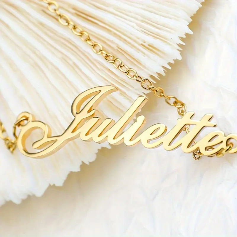 TOBILLERA CON NOMBRE CADENA FINA