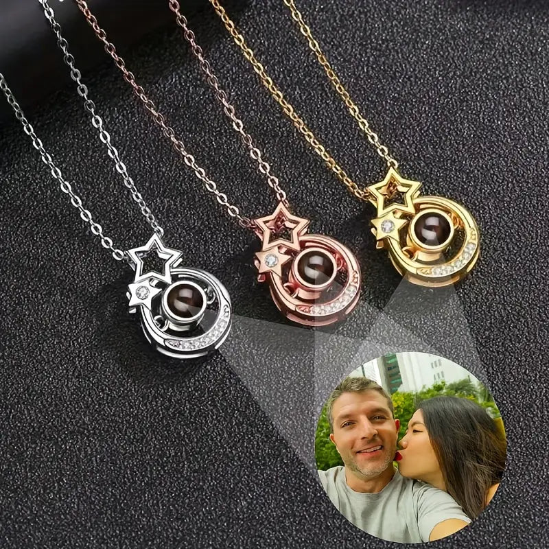 PRE ORDEN - COLLAR CORAZON CON FOTO PROYECCION