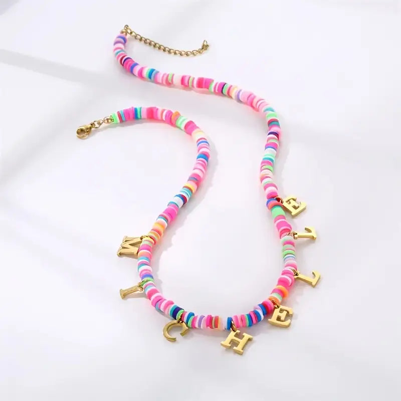 COLLAR CON NOMBRE PARA NIÑAS COLGANTE
