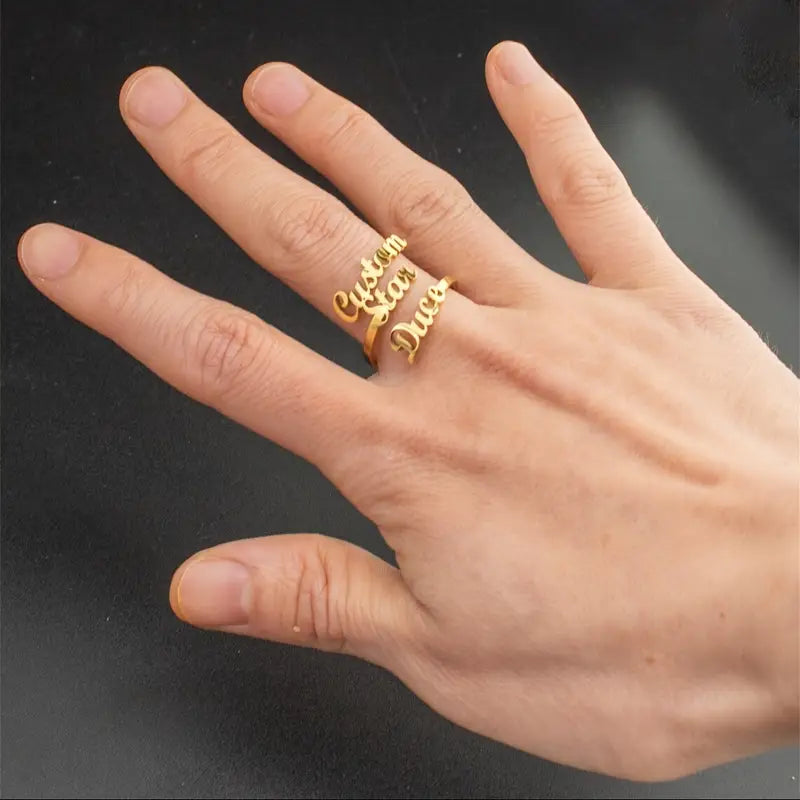 ANILLO CON DOS NOMBRES