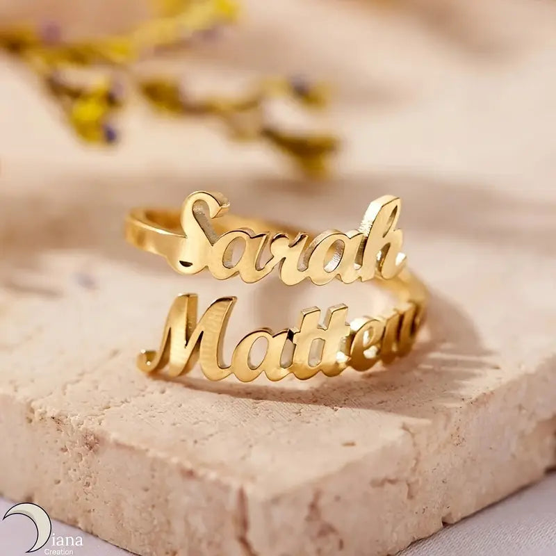 ANILLO CON DOS NOMBRES