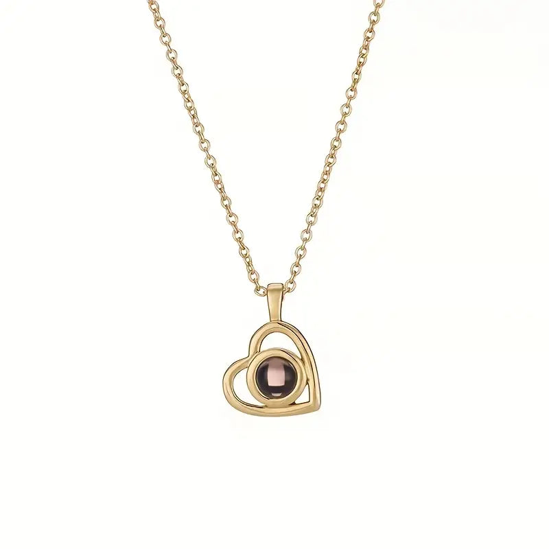 PRE ORDEN - COLLAR CORAZON CON FOTO PROYECCION