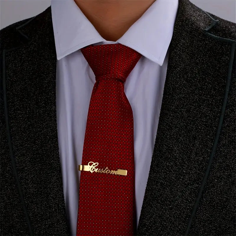 CLIP PARA CORBATA CON NOMBRE