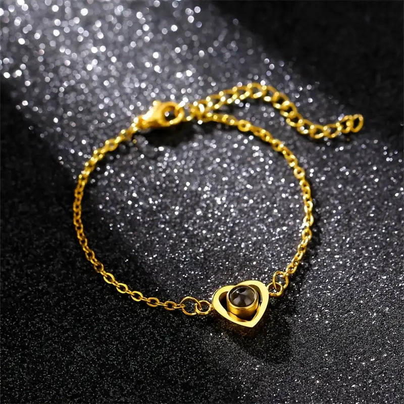 PRE ORDEN - PULSERA CORAZON CON FOTO PROYECCION