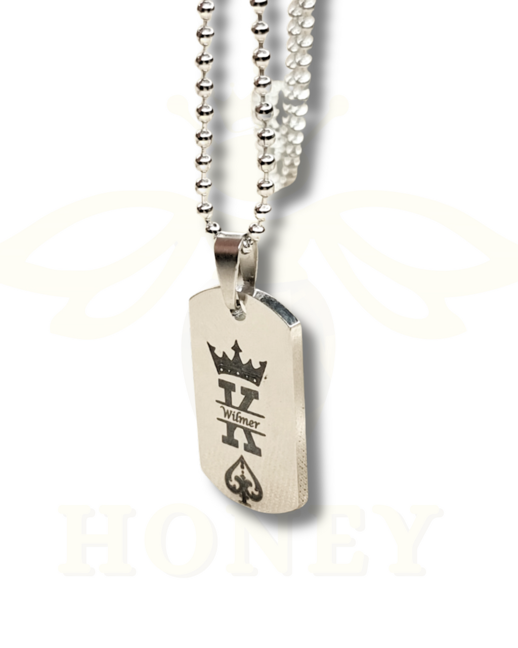 COLLAR PLACA MINI CON FOTOGRABADO