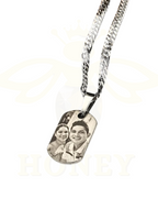 COLLAR PLACA MINI CON FOTOGRABADO