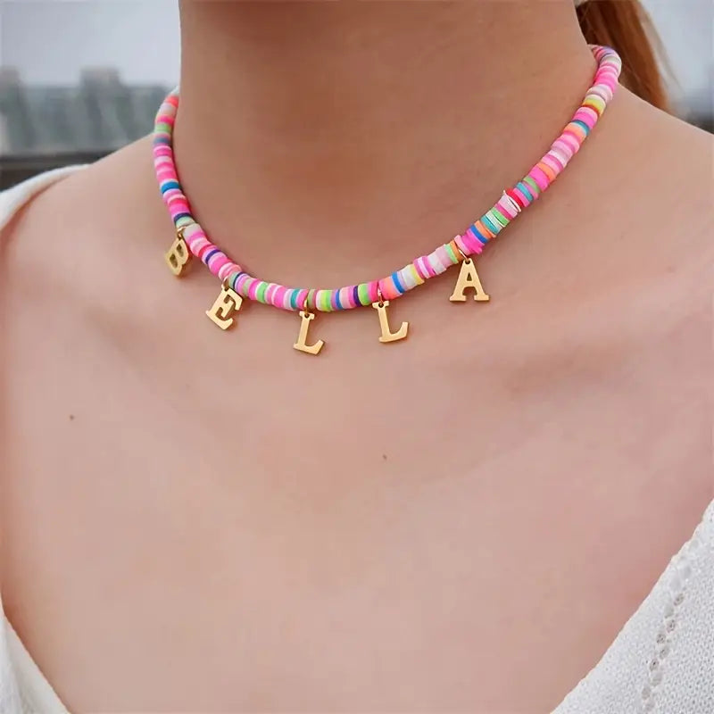 COLLAR CON NOMBRE PARA NIÑAS COLGANTE