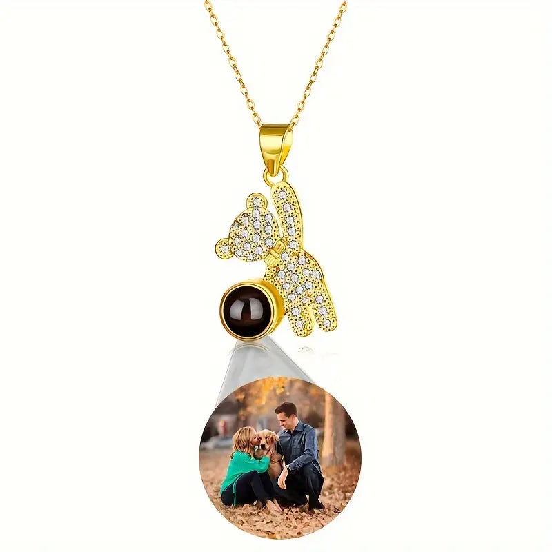 PRE ORDEN - COLLAR OSITO CON FOTO PROYECCION