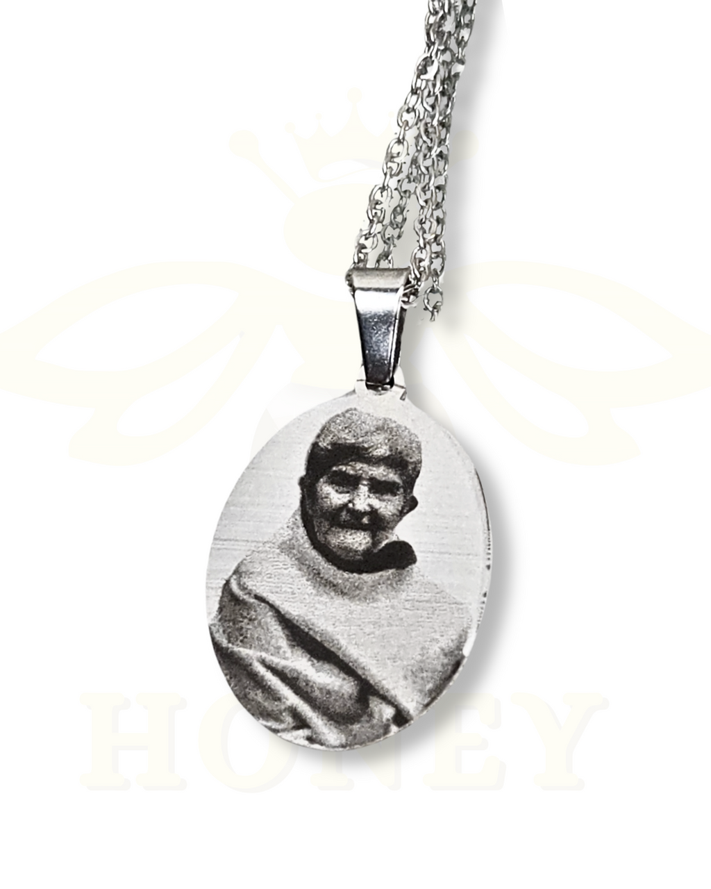 Foto-geëtste plaatketting