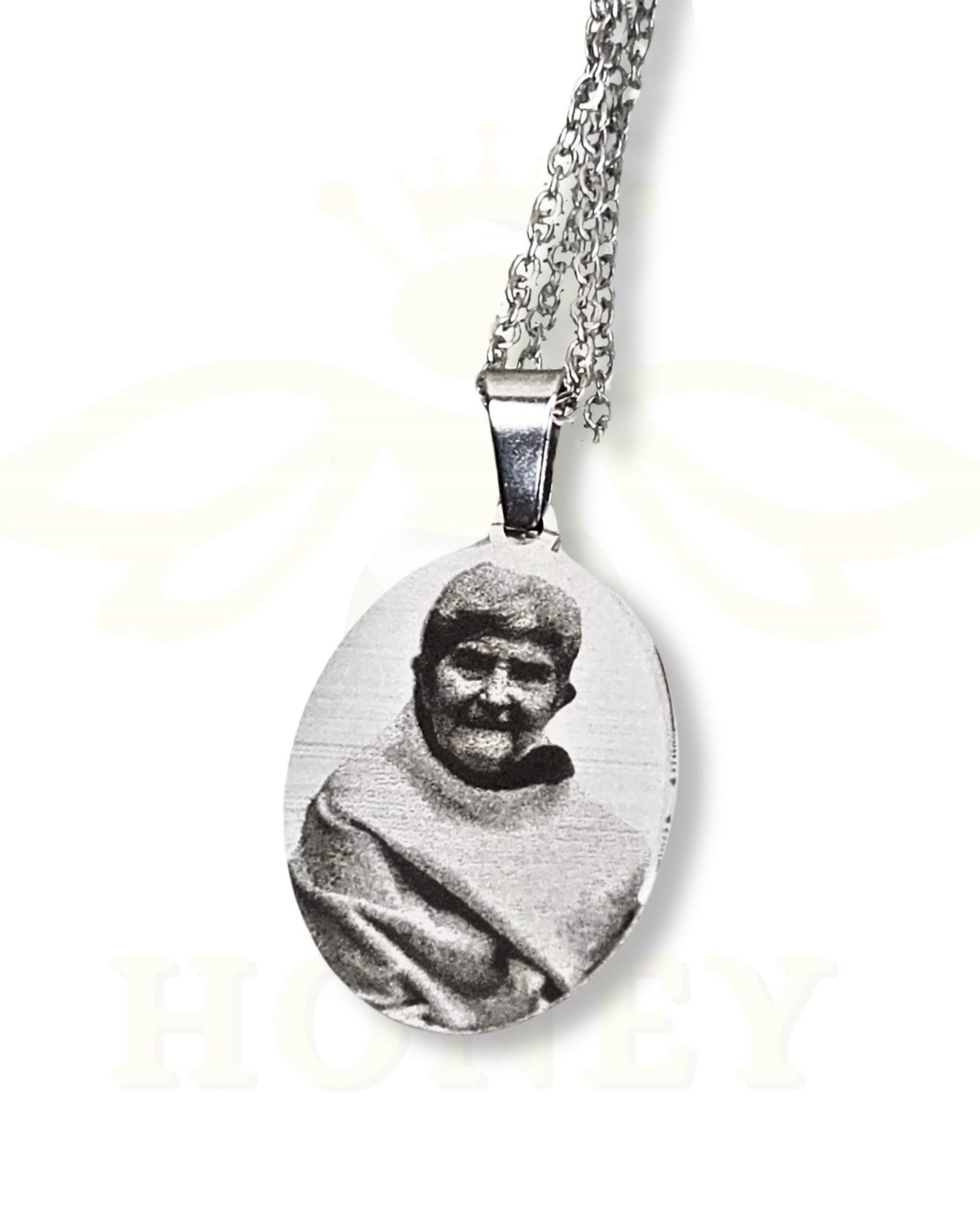 Foto-geëtste plaatketting