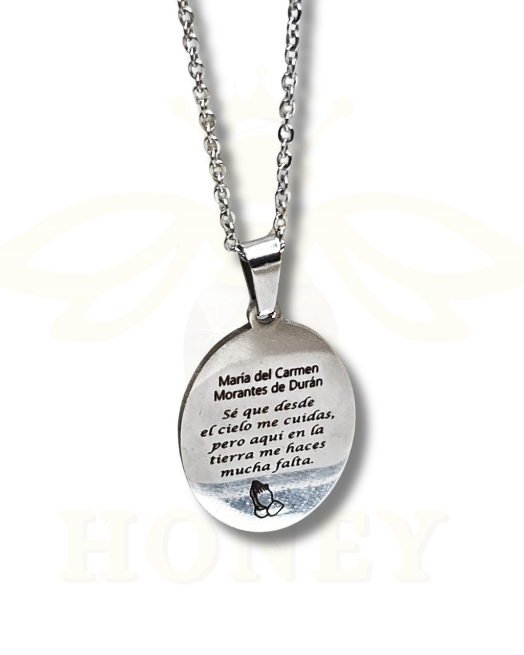 Foto-geëtste plaatketting