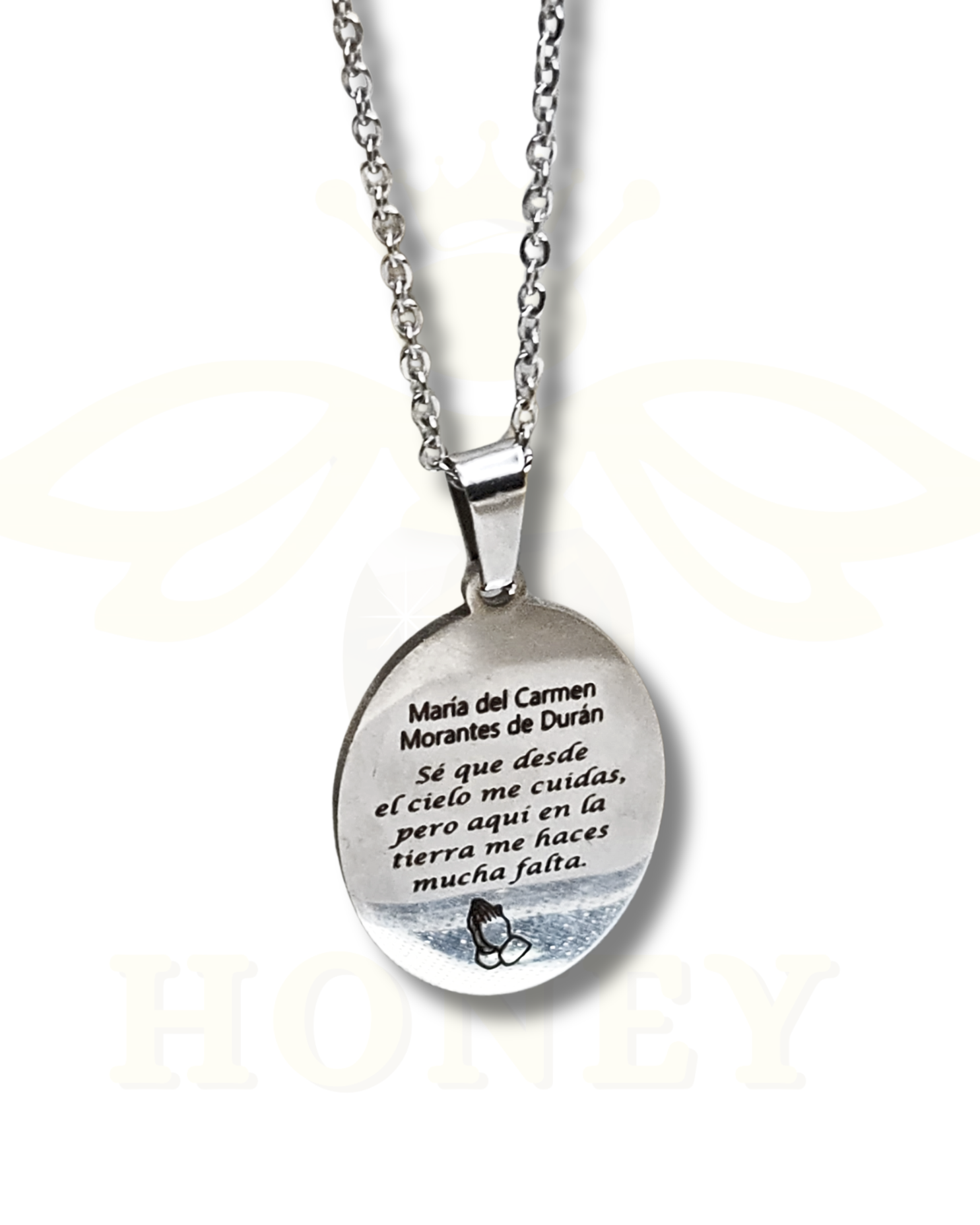 Foto-geëtste plaatketting