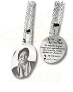 Foto-geëtste plaatketting