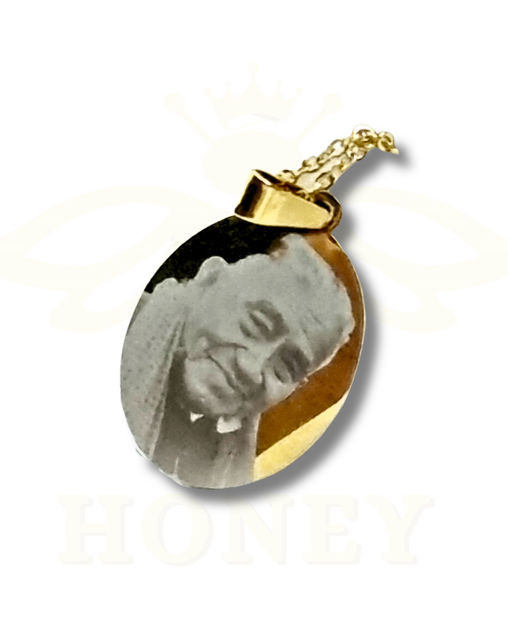 Foto-geëtste plaatketting