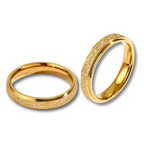 DUO DE ANILLOS PARA PAREJA FINOS ESCARCHADOS - ULTIMAS TALLAS