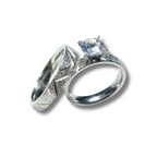 DUO DE ANILLOS PARA PAREJA ESCARCHADOS