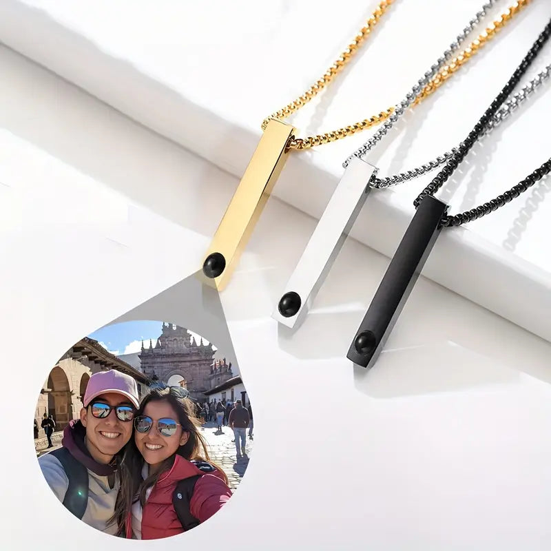 PRE ORDEN - COLLAR BARRITA CON FOTO PROYECCION