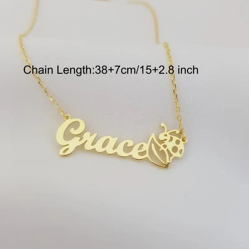 COLLAR CON NOMBRE Y MARIQUITA