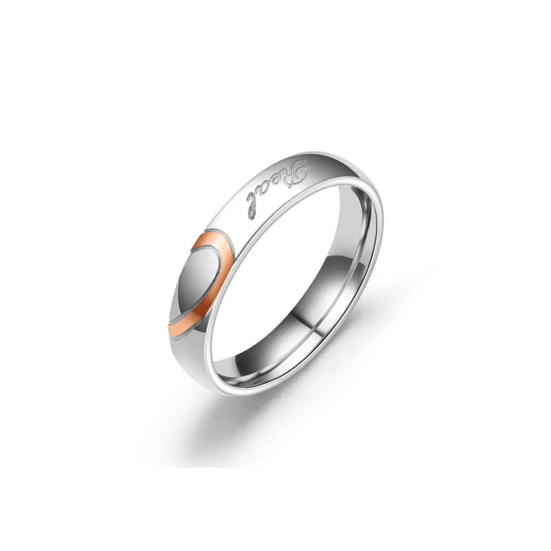 DUO DE ANILLOS CORAZON COMPARTIDO REAL LOVE