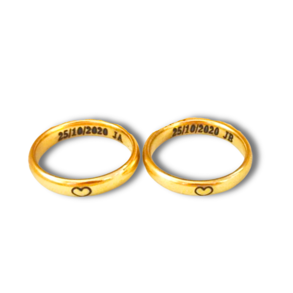 DUO DE ANILLOS PARA PAREJA PERSONALIZADOS