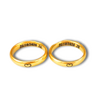 DUO DE ANILLOS PARA PAREJA PERSONALIZADOS