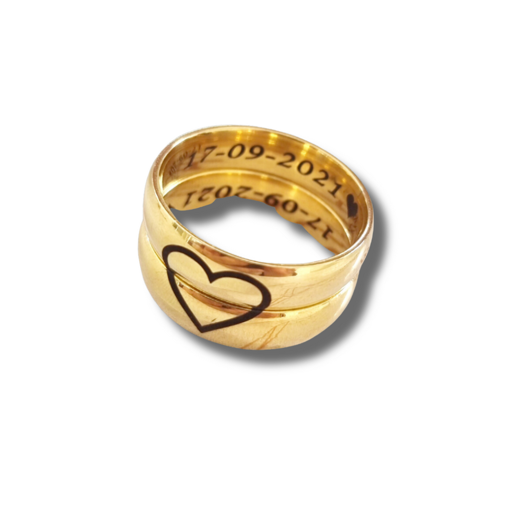 DUO DE ANILLOS PARA PAREJA PERSONALIZADOS