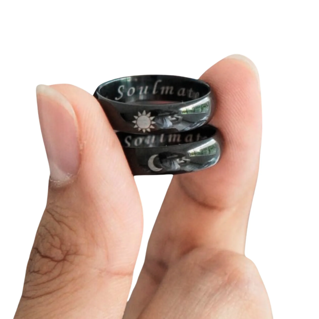 DUO DE ANILLOS PARA PAREJA PERSONALIZADOS